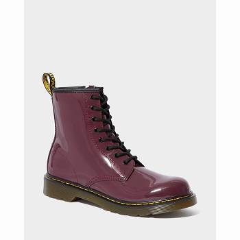 Dr Martens 1460 Patent Kožené Lace Up - Fialove Cizmy Detske, D419SK